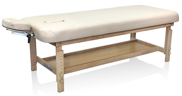 Массажный стол Mizomed Stationary Pro 1, стационарный (бежевый, кофе) 1733268641