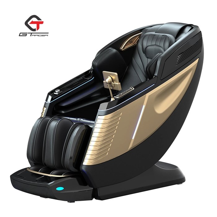 Массажное кресло GTRacer GT-L39S черное золото 1733407041