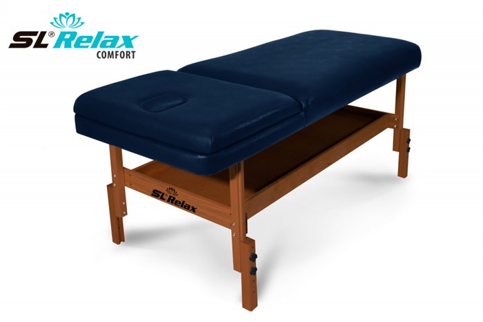 Массажный стол Relax Comfort синяя кожа 1733149025