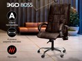 Офисное массажное кресло EGO BOSS EG1001 LKFV Шоколад (Арпатек) 1733280209