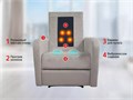 Массажное кресло реклайнер FUJIMO E-COMFORT CHAIR F3005 FEF Грейси (Sakura 9) 1733206945