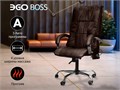 Офисное массажное кресло EGO BOSS EG1001 LKFV Шоколад (Арпатек) 1733280209