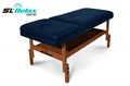 Массажный стол Relax Comfort синяя кожа 1733149025